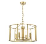 Myka 4lt Pendant Brushed Bronze