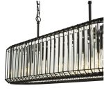 Naeva 5lt Pendant Matt Black & Crystal - Image 3
