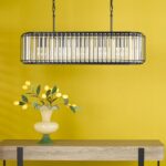 Naeva 5lt Pendant Matt Black & Crystal - Image 5