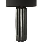 Hebron Table Lamp Black With Shade - Image 3