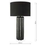 Hebron Table Lamp Black With Shade - Image 5