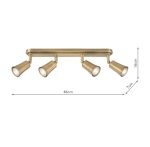 Jedrek 4lt Bar Spotlight Aged Brass - Image 4