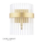 Laura Ashley Alexa Wall Light Glass & Matt Antique Brass - Image 2