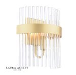 Laura Ashley Alexa Wall Light Glass & Matt Antique Brass - Image 3
