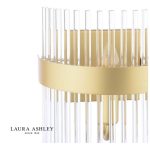 Laura Ashley Alexa Wall Light Glass & Matt Antique Brass - Image 4