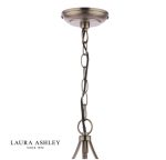 Laura Ashley Allerford 3lt Pendant Satin Bronze & Taupe - Image 2