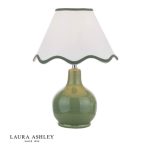 Laura Ashley Bramhope Table Lamp Green Ceramic With Shade