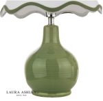 Laura Ashley Bramhope Table Lamp Green Ceramic With Shade - Image 3