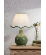 Laura Ashley Bramhope Table Lamp Green Ceramic With Shade - Image 4