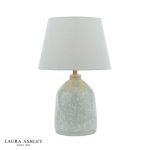 Laura Ashley Campion Table Lamp Blue Ceramic With Shade