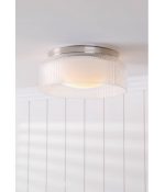 Laura Ashley Charissa Ceiling Light Polished Chrome & Ribbed Glass - Image 5