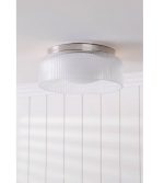 Laura Ashley Charissa Ceiling Light Polished Chrome & Ribbed Glass - Image 6