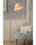Laura Ashley Cordwell Floor Lamp Matt Antique Brass With Shade - Image 6
