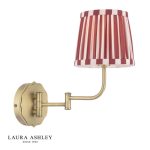 Laura Ashley Denwick Wall Light Matt Antique Brass With Shade