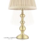 Laura Ashley Ezra Table Lamp Matt Antique Brass With Shade (Twin Pack) - Image 3