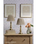 Laura Ashley Ezra Table Lamp Matt Antique Brass With Shade (Twin Pack) - Image 5