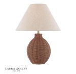 Laura Ashley Fernhill Table Lamp Antique Brown With Shade