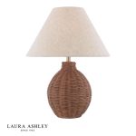 Laura Ashley Fernhill Table Lamp Antique Brown With Shade