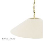 Laura Ashley Harland 5lt Pendant Matt Antique Brass With Shade - Image 3