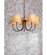 Laura Ashley Hasfield 5lt Pendant Satin Bronze With Shade - Image 4
