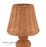 Laura Ashley Hasfield Rechargeable Table Lamp Natural Rattan With Shade - Image 2