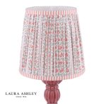Laura Ashley Kelbrook Table Lamp Red Ceramic & Matt Antique Brass With Shade - Image 2