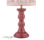 Laura Ashley Kelbrook Table Lamp Red Ceramic & Matt Antique Brass With Shade - Image 3