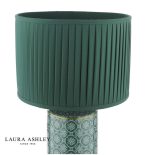 Laura Ashley Knipton Table Lamp Green Ceramic & Antique Brass With Shade - Image 2