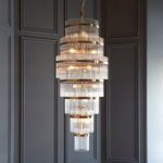 Marietta Grand 21lt Tiered Pendant Antique Brass - Image 2