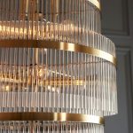 Marietta Grand 21lt Tiered Pendant Antique Brass - Image 3