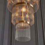 Marietta Grand 21lt Tiered Pendant Antique Brass - Image 4