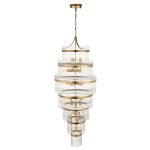 Marietta Grand 21lt Tiered Pendant Antique Brass - Image 6