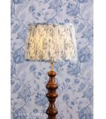 Laura Ashley Adwick Trail Blue Cotton Tapered Drum Shade 30cm/12 inch - Image 4