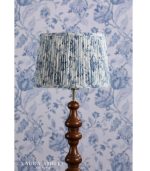 Laura Ashley Adwick Trail Blue Cotton Tapered Drum Shade 30cm/12 inch - Image 5