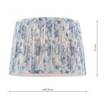 Laura Ashley Adwick Trail Blue Cotton Tapered Drum Shade 30cm/12 inch - Image 7