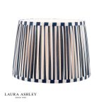 Laura Ashley Denwick Blue Cotton Tapered Drum Shade 30cm/12 inch