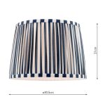 Laura Ashley Denwick Blue Cotton Tapered Drum Shade 30cm/12 inch - Image 7