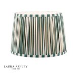 Laura Ashley Denwick Green Cotton Tapered Drum Shade 30cm/12 inch