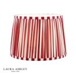 Laura Ashley Denwick Red Cotton Tapered Drum Shade 30cm/12 inch