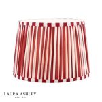 Laura Ashley Denwick Red Cotton Tapered Drum Shade 30cm/12 inch