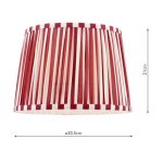 Laura Ashley Denwick Red Cotton Tapered Drum Shade 30cm/12 inch - Image 7