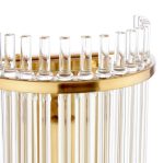 Eltham Wall Light Antique Gold & Glass - Image 2