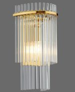 Eltham Wall Light Antique Gold & Glass - Image 5
