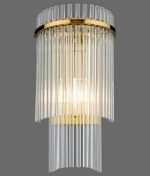Eltham Wall Light Antique Gold & Glass - Image 6