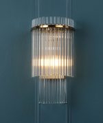 Eltham Wall Light Antique Gold & Glass - Image 7