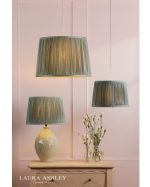 Laura Ashley Hemsley Green 100% Silk Empire Shade 25cm/10 Inch - Image 4