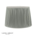 Laura Ashley Hemsley Green 100% Silk Tapered Drum Shade 30cm/12 Inch - Image 2