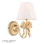 Laura Ashley Larkfield Wall Light Antique Gold With Shade