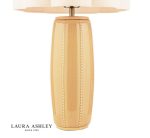 Laura Ashley Littleton Table Lamp Yellow Ceramic & Antique Brass With Shade - Image 3