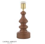 Laura Ashley Millbrook Table Lamp Dark Wood & Industrial Brass (Base Only) - Image 2